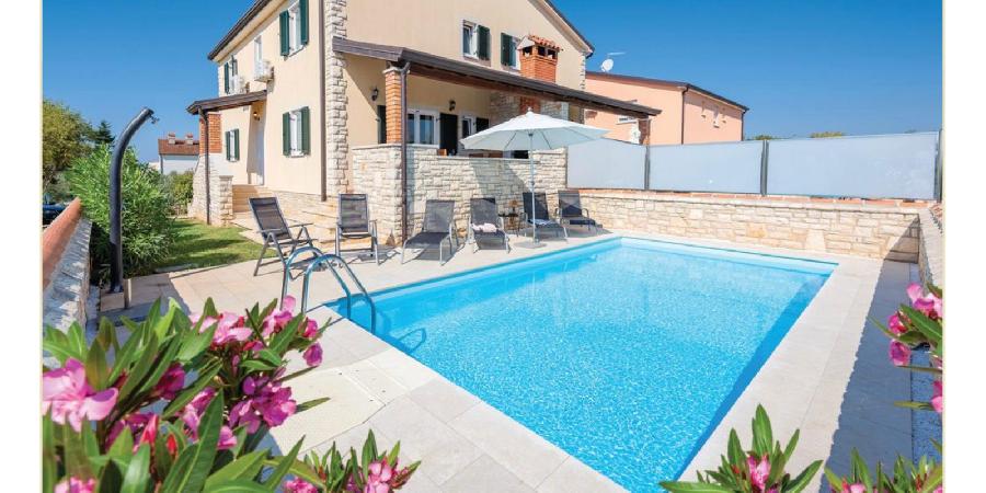 Istrien, Umag, Lovrečica. Doppelhaushälfte von 170 m2 Meerblick, mit 3 Schlafzimmern und Außenpool - UMAG, Lovrečica - Sika 3