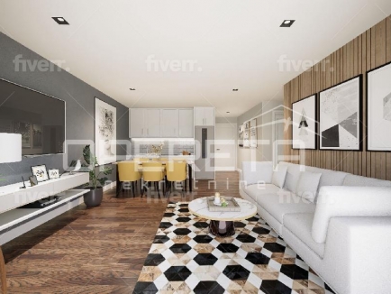 Na prodaju moderan stan od 72,60 m² koji se sastoji od prostranog dnevnog boravka s kuhinjom u otvorenom prostoru i blagovaonicom, dvije spavaće sobe, dvije kupaonice, ostave i natkrivene terase od 11,88 m². 7