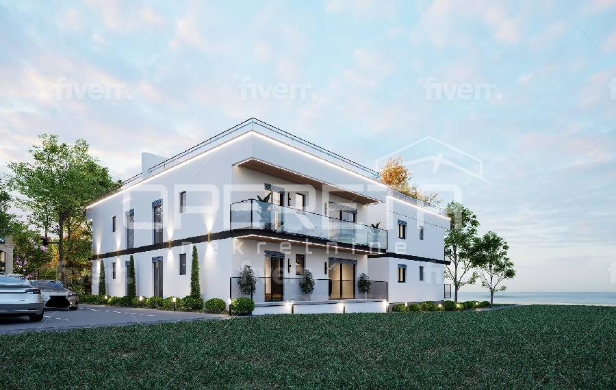 NOVOGRADNJA S 2 SPAVAĆE SOBE I KROVNOM TERASOM S POGLEDOM NA MORE – 2 KM OD UMAGA - UMAG, Murine - Sika 8