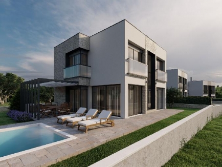 ISTRA, Brtonigla okolica, prodajemo modernu vilu 215 m2, sa tri spavaće sobe, sa bazenom ... 1