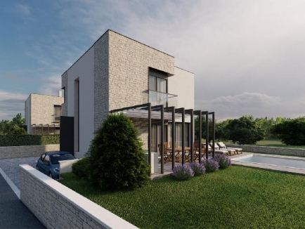 ISTRA, Brtonigla okolica, prodajemo modernu vilu 215 m2, sa tri spavaće sobe, sa bazenom ... 2